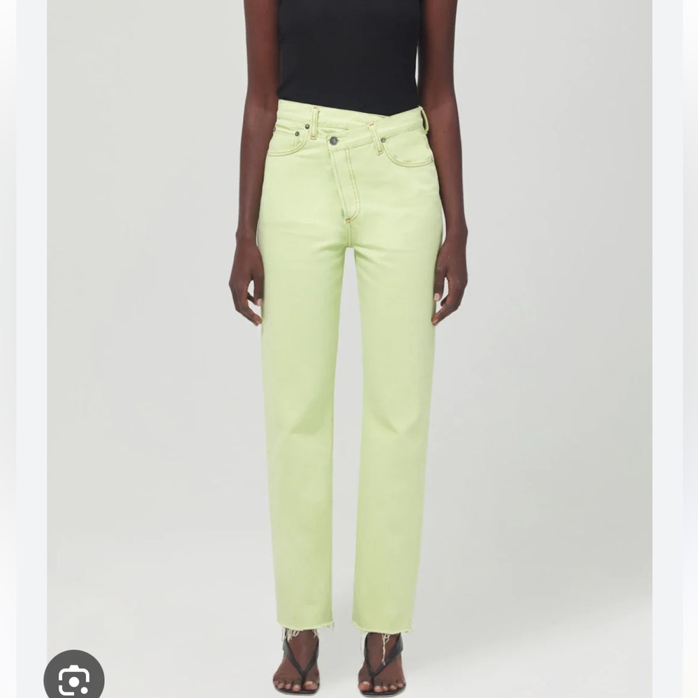 Agolde criss cross NWT Light Green Jeans 27